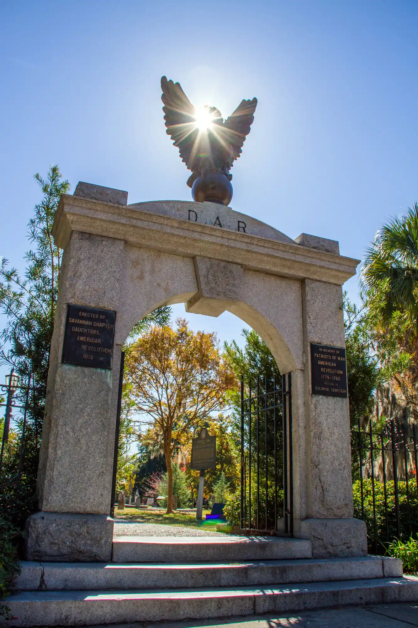 Colonial Cemetery Gate in Savannah