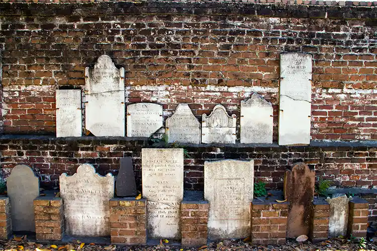 Colonial Eastern Cemetery Wall