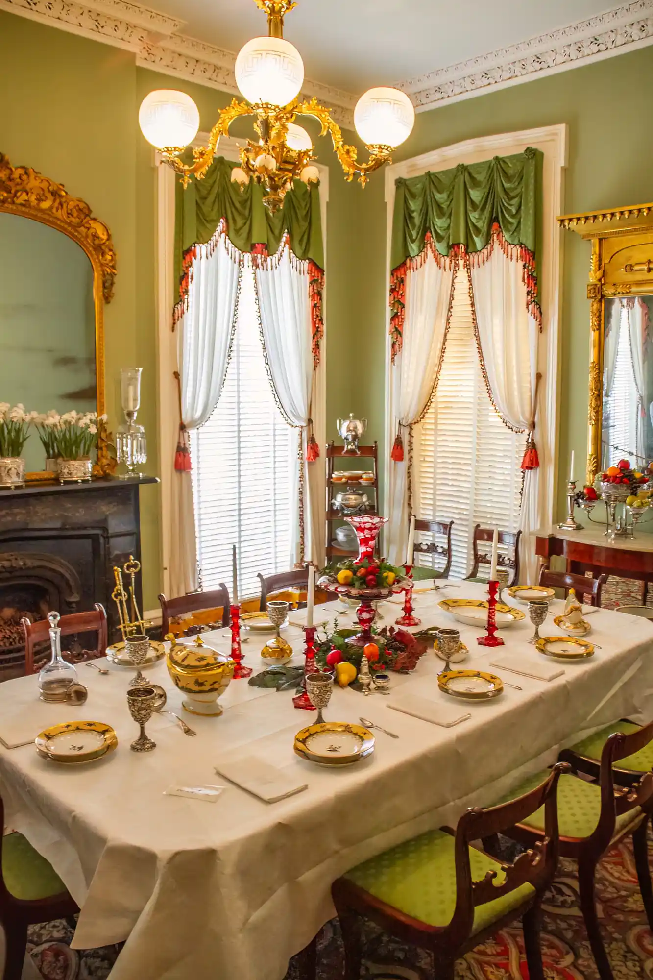 Andrew Low house tour dining table