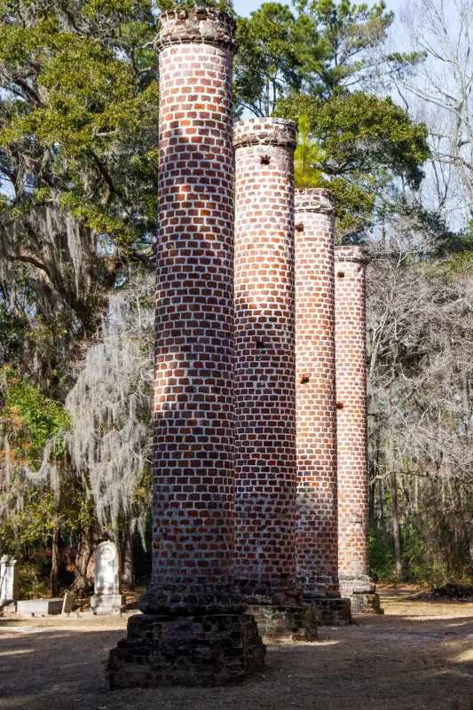 Old Sheldon Church Columns