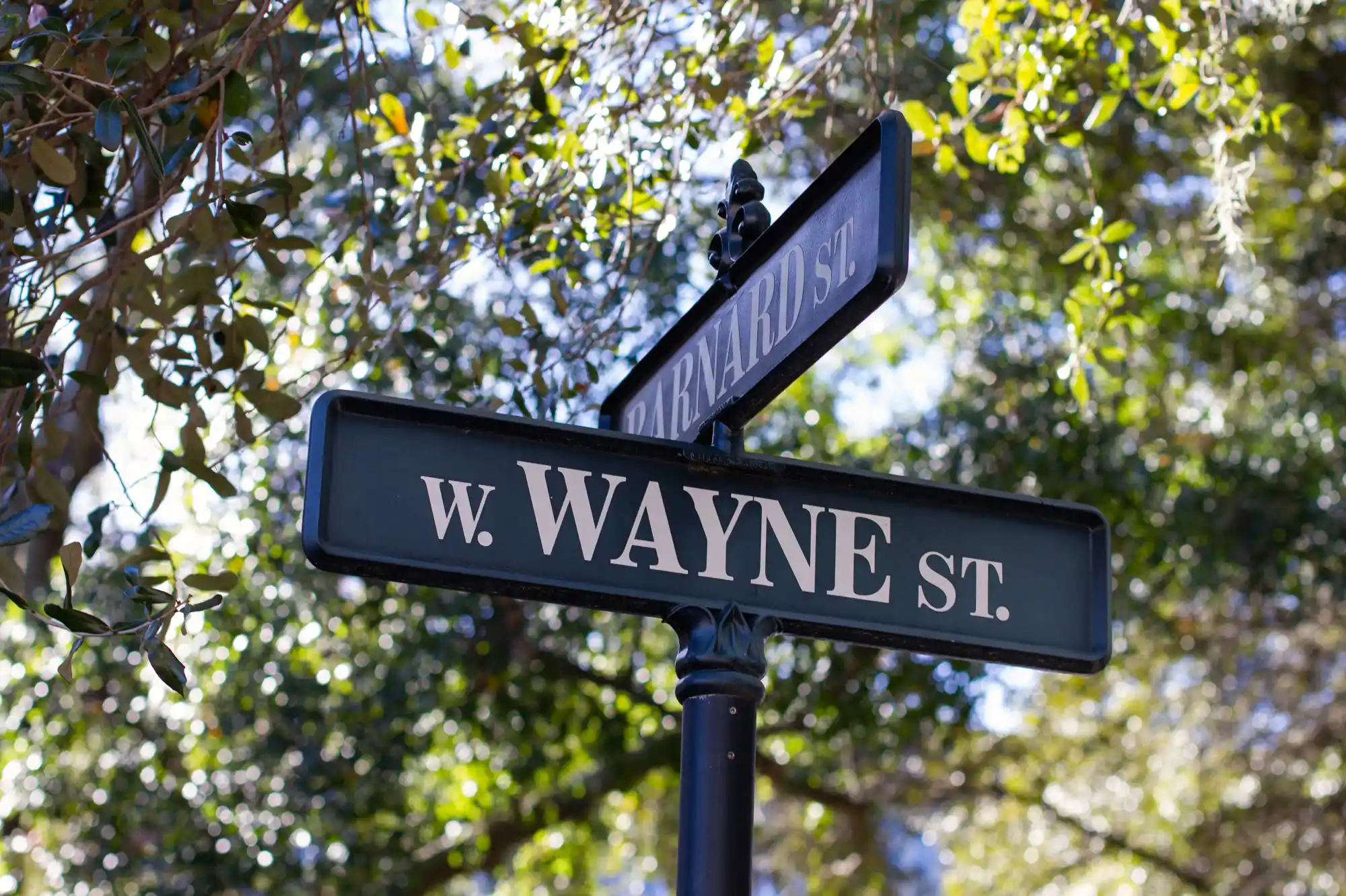 Wayner and Barnard Street at Chatham Square in Savannah