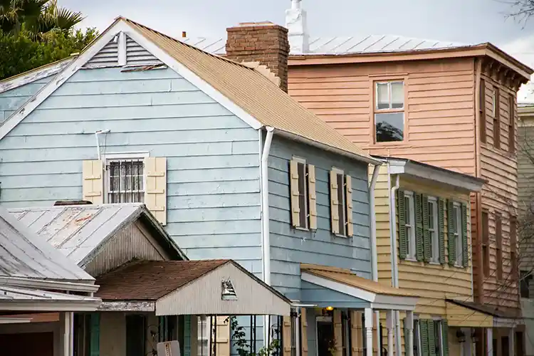 Houses of Greene square in Savannah