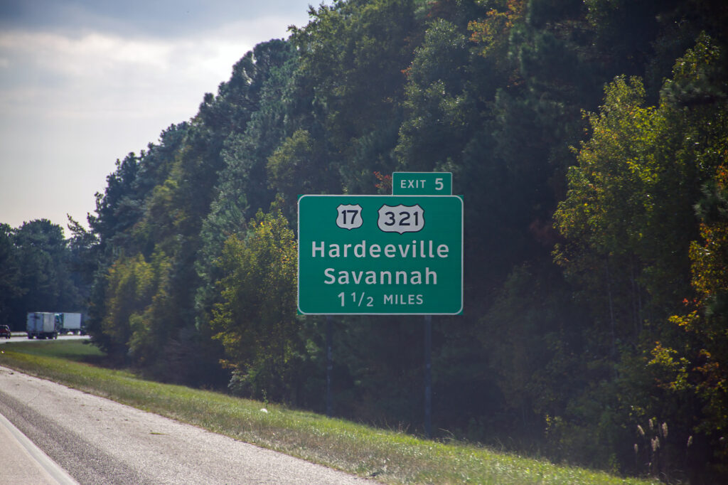 Savannah Hardeeville Sign