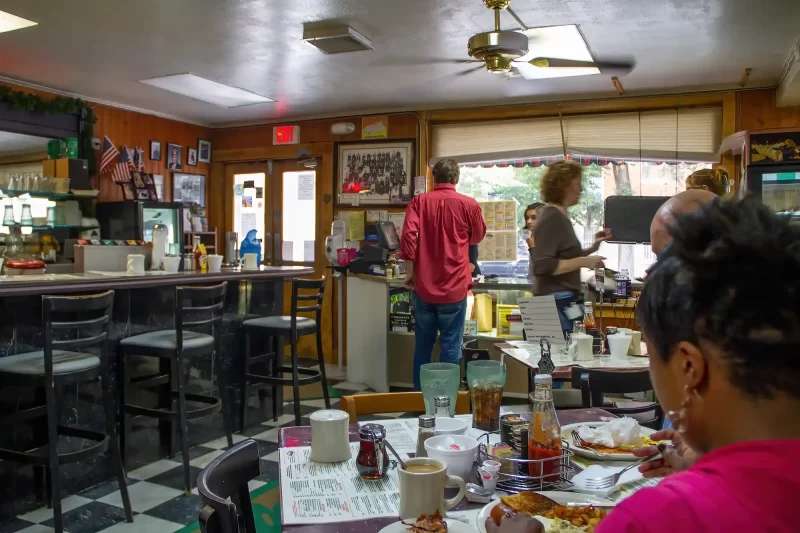 Dining Room of Clary's Diner