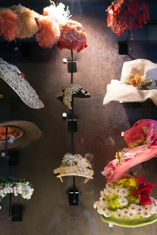 A collection of lady hats in Savannah