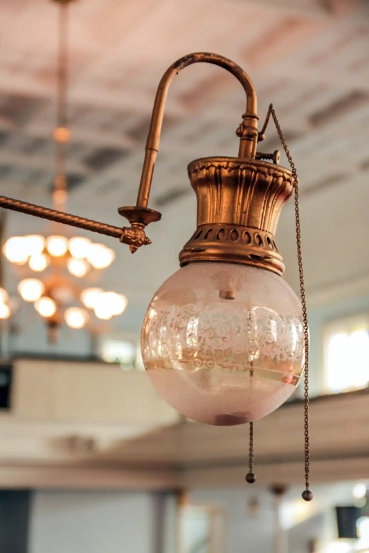 Old gaslight in Savannah