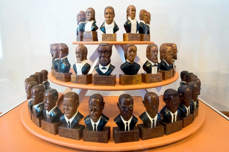 All US presidents black art piece