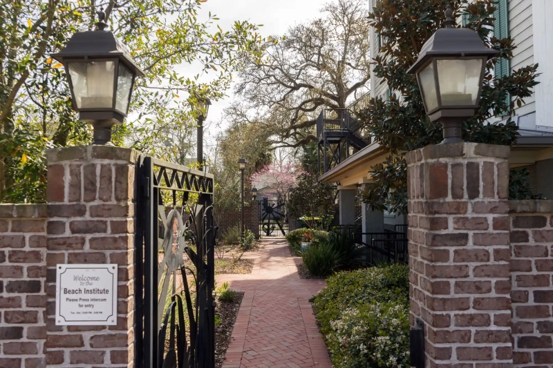 Entrance of the Beach Institute in Savannah