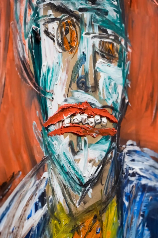 Broken teeth paint painting