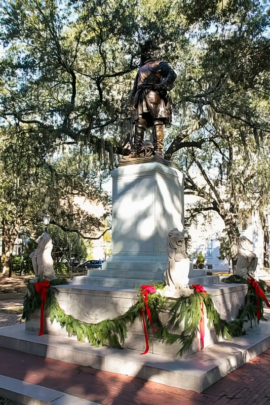 Oglethorpe Statue in Savannah