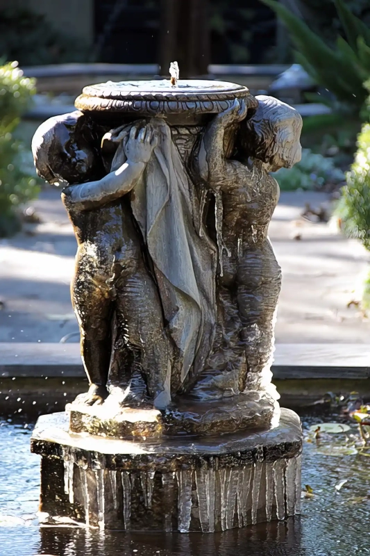 Ice fountain in Savannah