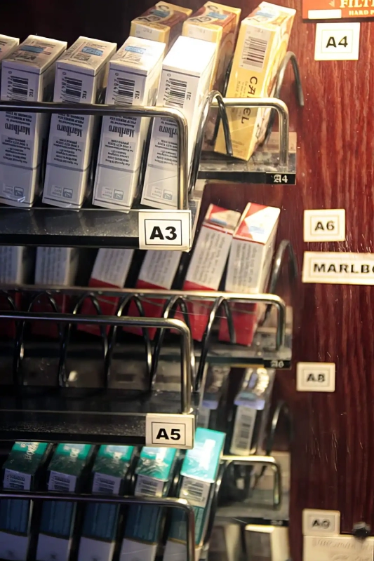 Old cigarette vending machine