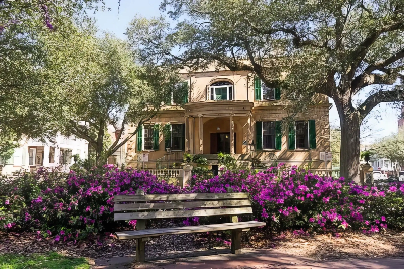 Oglethorpe Square in Savannah