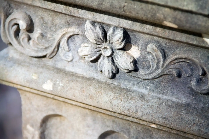 Flower stone decoration