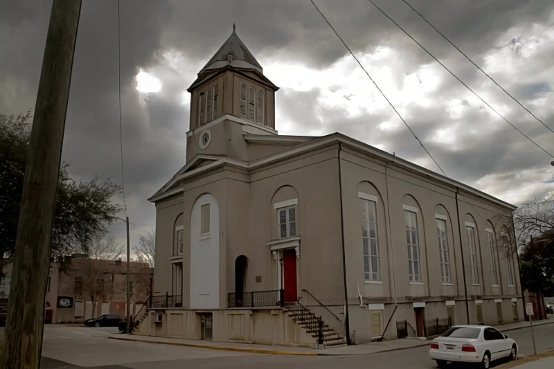Dark clouds over Savannah Church