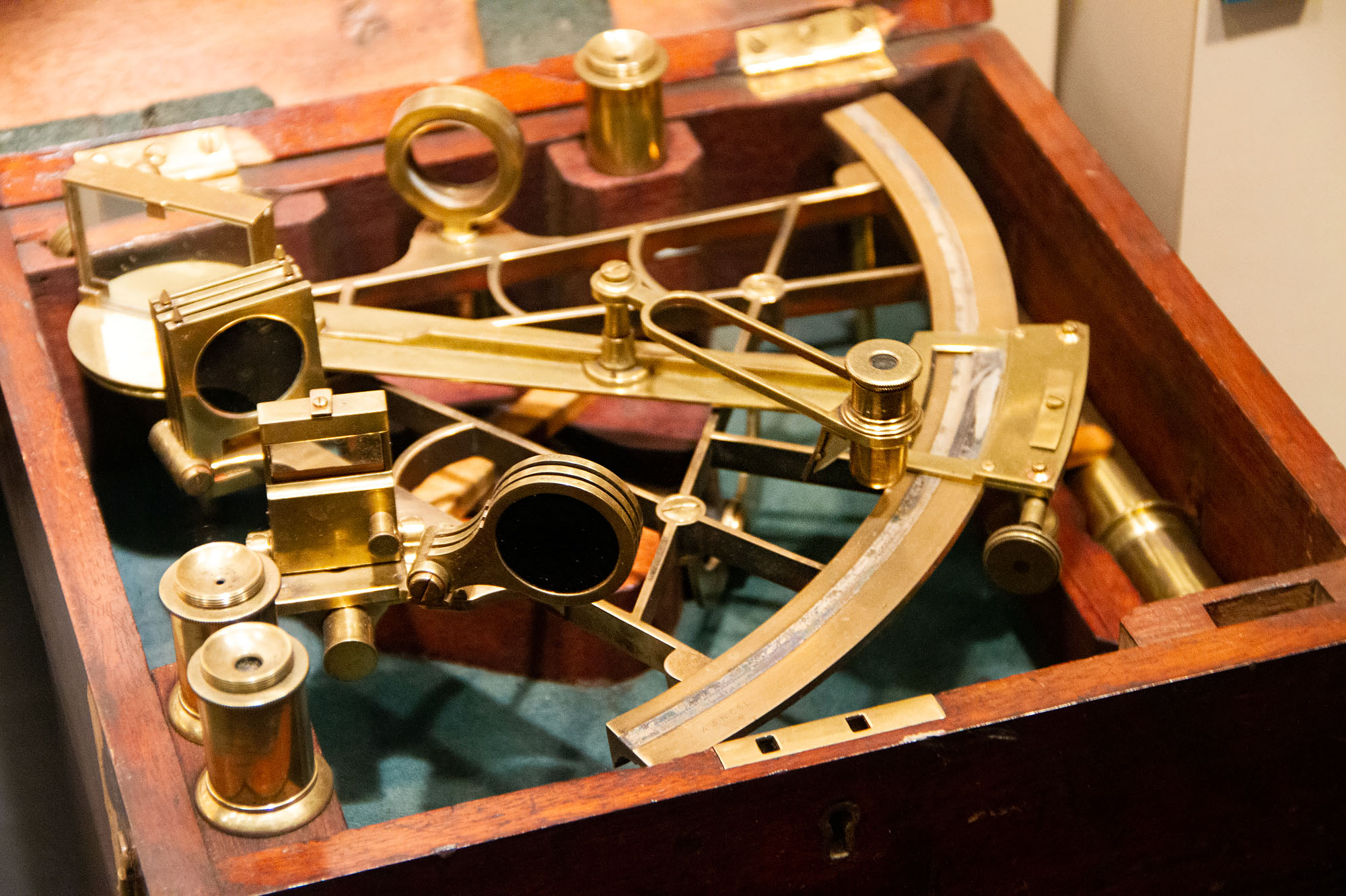 Old navigation tools of sailing boat