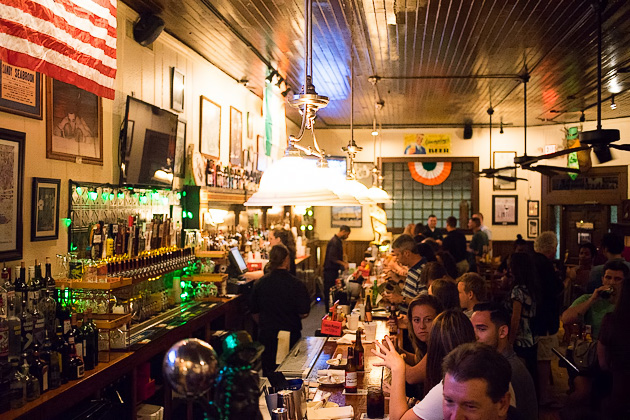The bar at Chrystal Beer Parlor in Savannah