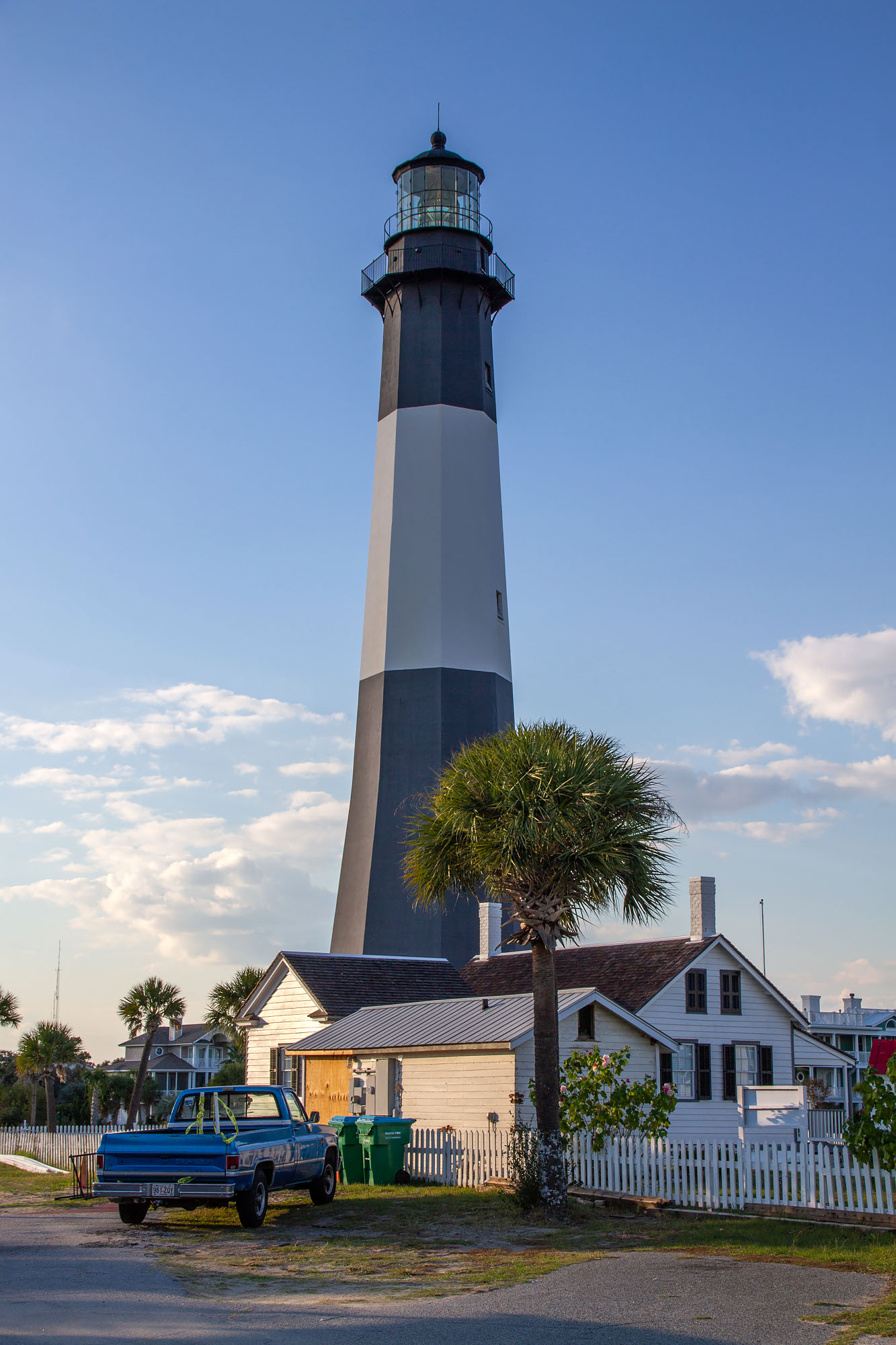 Tybee Island Lighthouse with truck