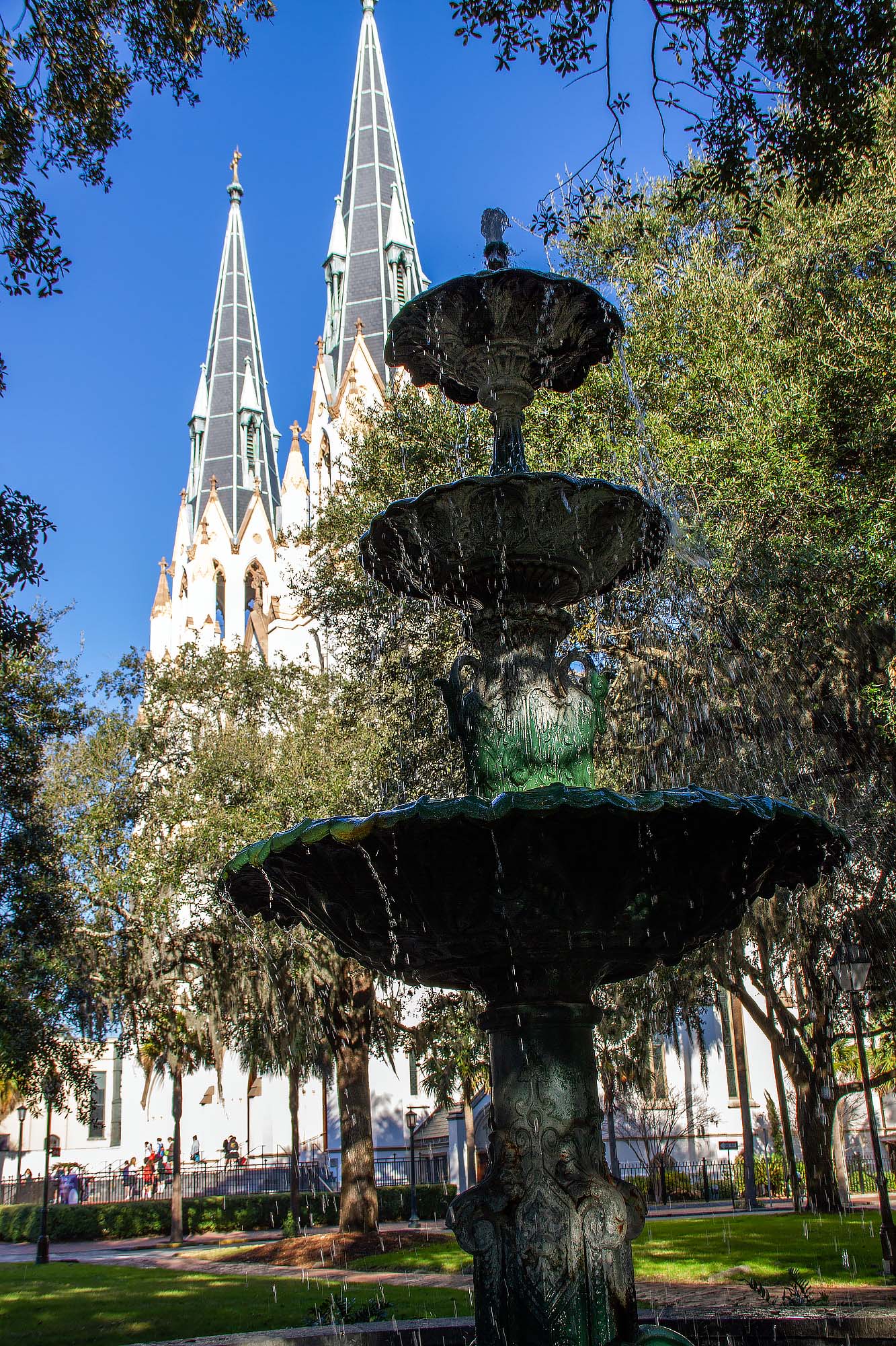 Lafayette Square Fountain in Savannah