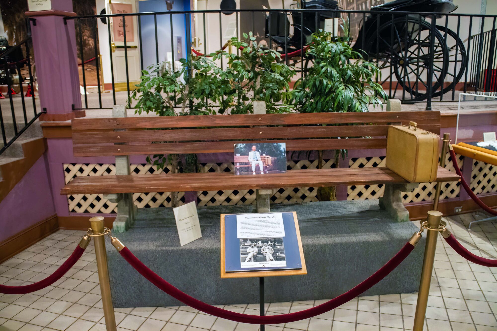 Forrest Gump bench from the movies is where?