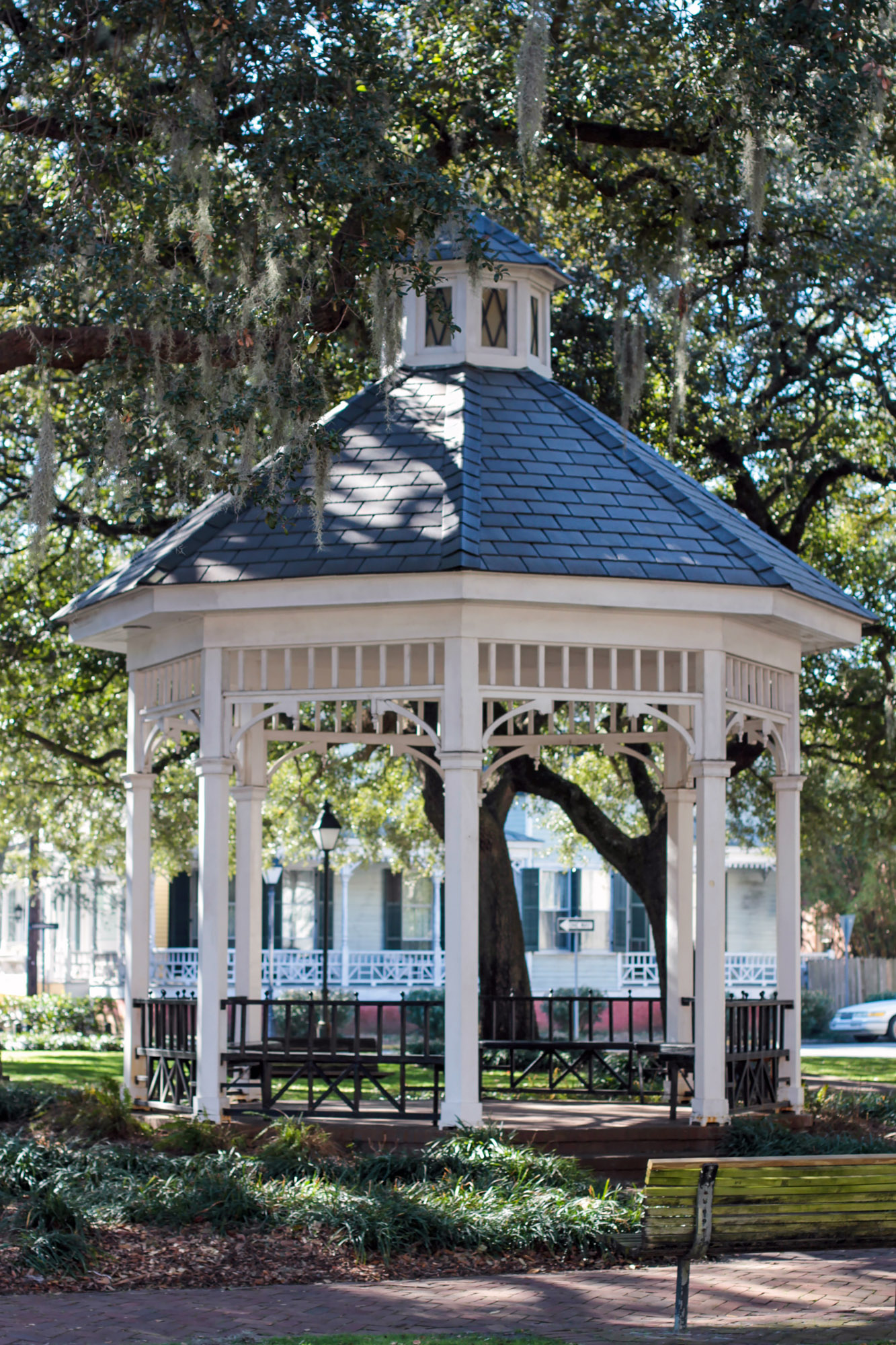 Whitefield Square gazebo in Savannah