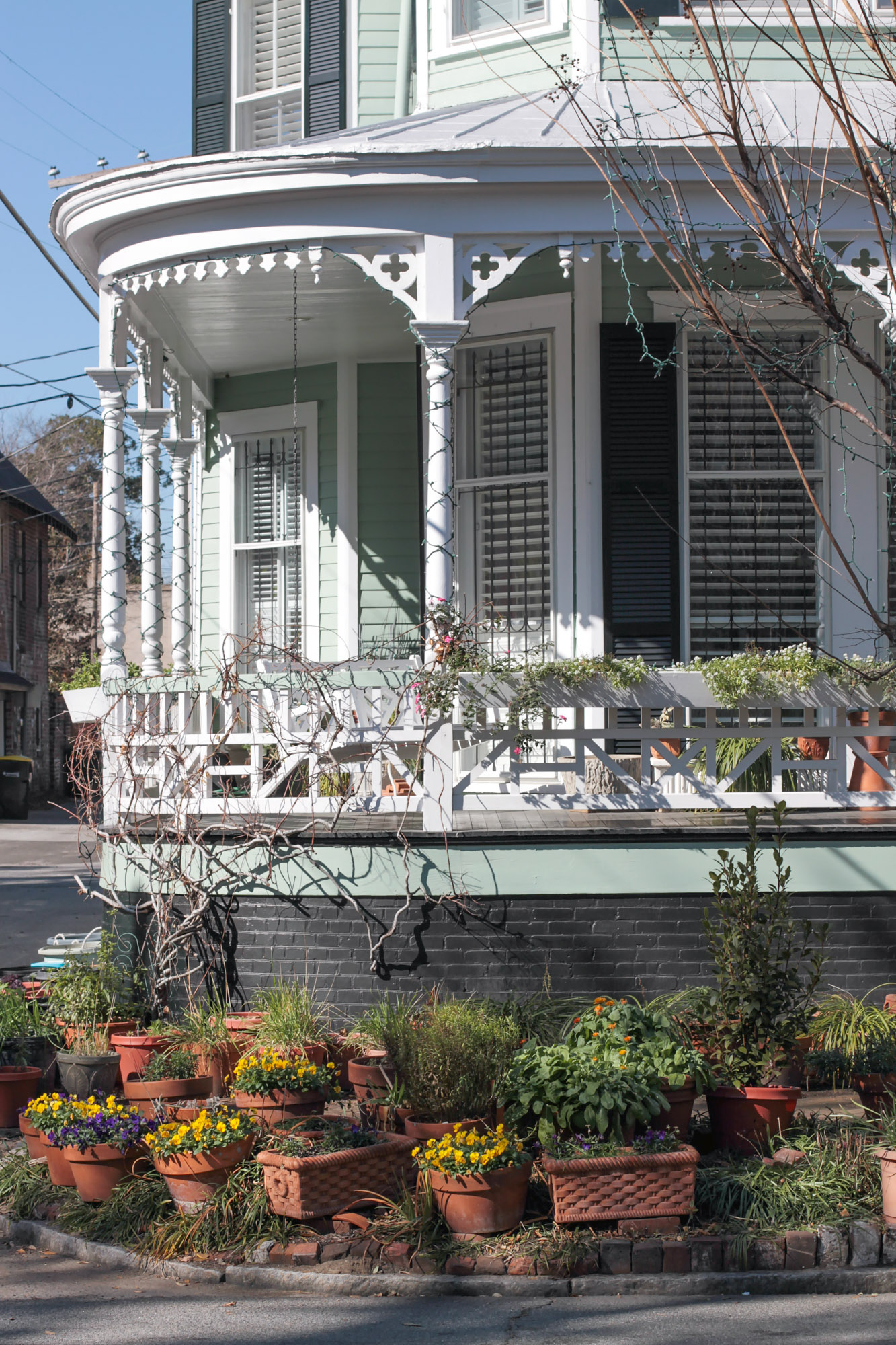 Whitefield Square porch in Savannah
