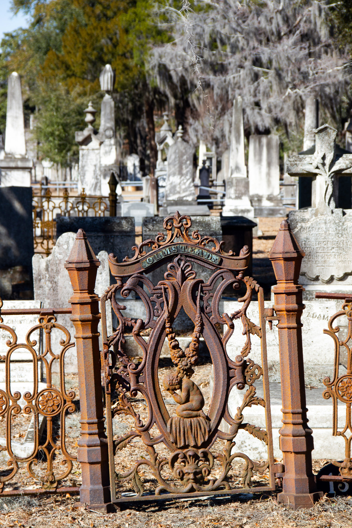Rusty cemetery grave