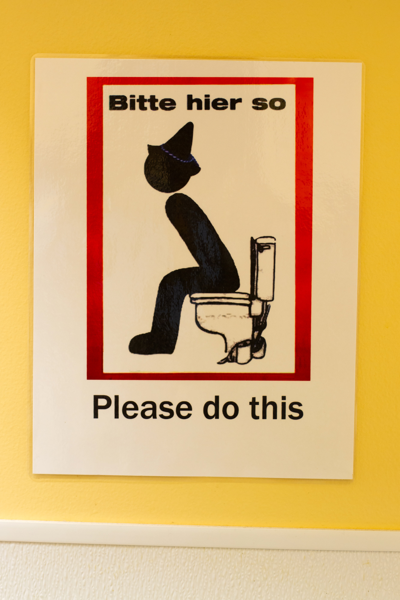 Sign how german men pee