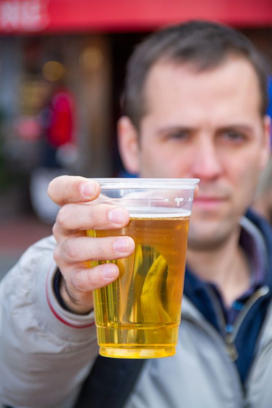 The Heroic Genius of To-Go Cups 2 Open Container To-Go Cup Savannah man drinking a beer in public